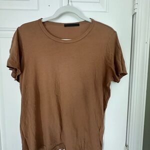 Jenni Kayne Tan Short Sleeve Top